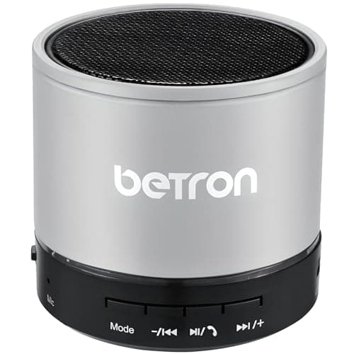Image of Betron KBS08 Bluetooth Speaker, Wireless, Portable, Mini, Silver