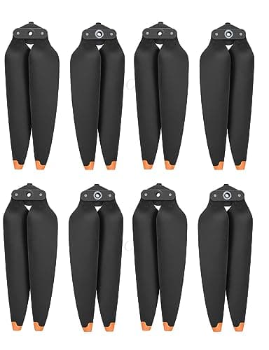 Image of Propellers for DJI Mavic AIR 3 Drone Tip Low-noise Quick Release Foldable Wings 8747F Propellers (8x, Orange Tip)