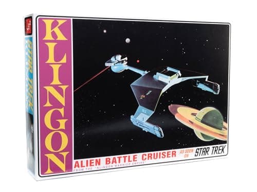 Image of AMT 1428 Star Trek The Original Series Klingon Battle Cruiser 1:650 Model Kit