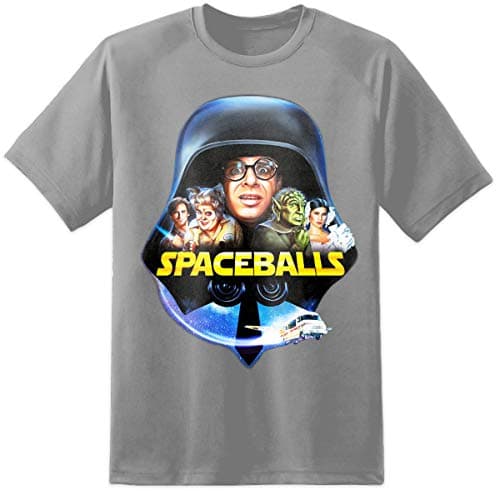 Image of Mens Spaceballs Grey 80's Movie T Shirt Parody Funny Classic Retro Star Wars (Medium)