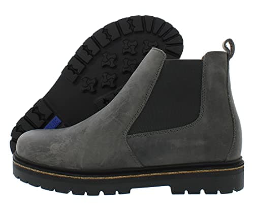 Image of Birkenstock Women's Stalon Nubuck Leather Boot, Graphite, 41 N EU