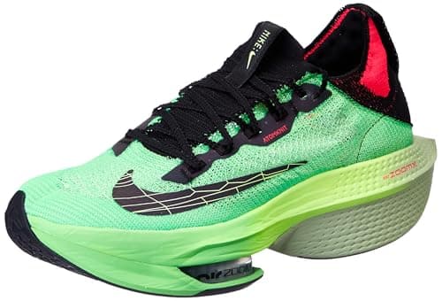 Image of Nike Mens Air Zoom Alphafly Next% Fk 2 Running Shoe, Scream Green/Black-bright Crimson, 11