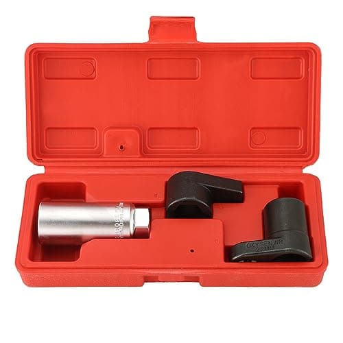 Image of ATPEAM Oxygen Sensor Socket Set (3 Piece), Extra Durable Chrome Vanadium Steel, 7/8 inch & 22 mm Sockets, for O2 Sensor Removal, Automotive, Wrench Remover Tool