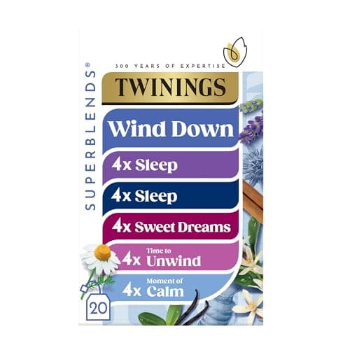 Image of Twinings Wind Down Collection Tea Selection for Relaxation, Sleep, Calm & Unwind, 20 Tea Bags