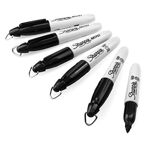 Image of Sharpie Mini Permanent Marker - Bullet Tip - Fine Point - Black - Pack of 6