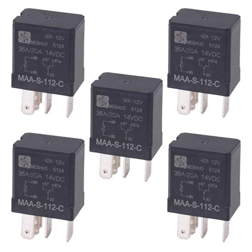 Image of 5x 12V Micro Automotive Changeover Relay 30A 5-Pin (Pack of 5)