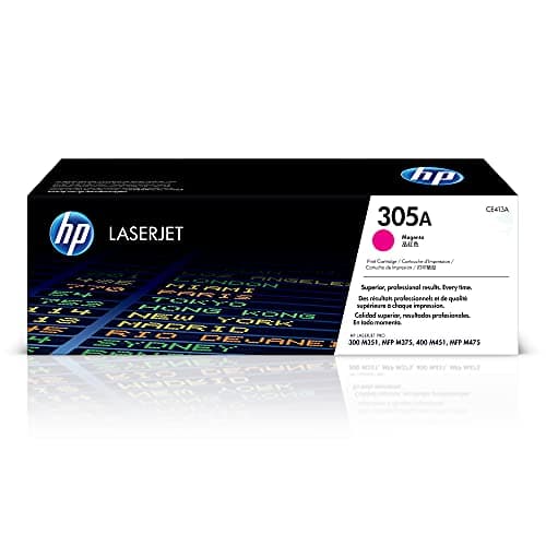 Image of HP CE413A 305A Original LaserJet Toner Cartridge, Magenta, Single Pack
