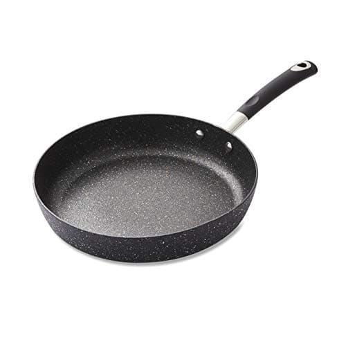 Image of Tower T900114 Precision 28cm Non-Stick Forged Aluminium Frying Pan with Black Diamond Coating, Soft Grip Handle, Black