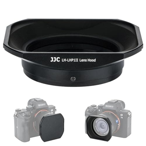 Image of JJC Aluminium Alloy Lens Hood with Hood Cap for Sony RX1, RX1R, RX1R II, RX1R III Digital Camera, replace for Sony LHP-1 Lens Hood