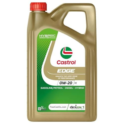 Image of Castrol EDGE 0W-20 C5 Engine Oil 5L, Gold