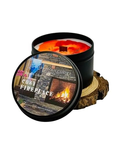 Image of Cosy Fireplace | Christmas Smell | Christmas Season | Winter | Relaxing Candle | Vegan Luxury Scented Candle | Handmade | Autumn Season | Xmas Smell | 4oz