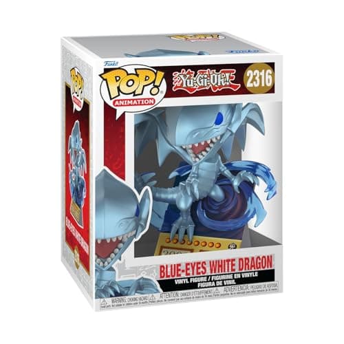 Image of Funko POP! Premium: Yu-Gi-Oh! - Blue Eyes White Dragon - Card - Collectable Vinyl Figure - Gift Idea - Official Merchandise - Toys For Kids & Adults - Model Figure for Collectors and Display