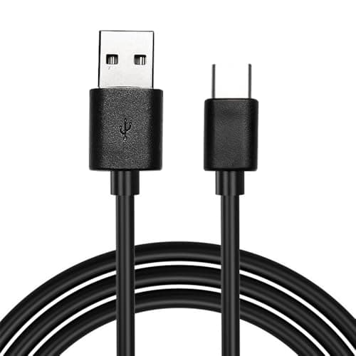 Image of USB C Cable 1/2/3 meter, USB A to USB C Fast Charging cord Compatible with Samsung Galaxy S23 S21 S20 S10 S9 S8 Plus S10E, iPhone 15 Series, Google Pixel – PVC Jacket (Black) (1 Meter)