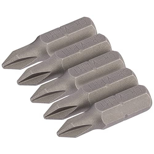 Image of Draper 64017 No.1 1/4" Hex Cross Slot Insert Bit 25mm Long (5 Piece)