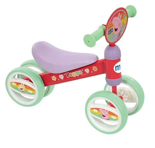 Image of Peppa Pig Ride On Toys for 1+ Year Old Boys and Girls - Deluxe Bobble Toddler Ride On and Baby Bicycle - Officially Licensed Baby Bikes for 1+ Year Old - 1st Birthday Gifts for Girls and Boys