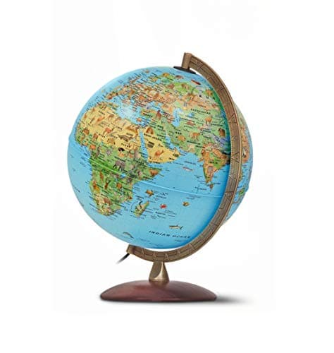 Image of Nova Rico Safari Plus Illuminated Children's Globe Supplied with Illustrated information Booklet - 30 cm