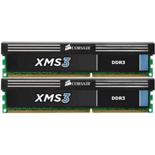 Image of Corsair CMX4GX3M2B1600C9 XMS3 4GB (2x2GB) DDR3 1600 Mhz CL9 Performance Desktop Memory Kit