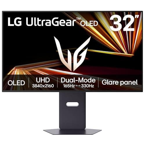 Image of LG UltraGear OLED GX8 Gaming Monitor 32GX850A-B, 4K UHD, 32 inch Glare panel, Dual mode 165Hz - 330Hz, 0.03ms, HDR 400 True Black, NVIDIA G-Sync compatible & AMD FreeSyncPro, DP, HDMI 2.1,Black