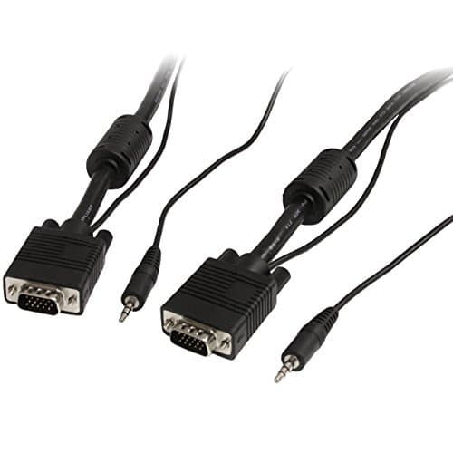 Image of StarTech.com 5m Coax High Resolution Monitor VGA Video Cable with Audio HD15 M/M - VGA Extension Cable - HD15 to HD15 Cable (MXTHQMM5MA)