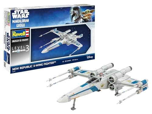 Image of Revell 06791 Star Wars The Mandalorian and Grogu Movie: New Republic X-Wing Fighter 1:57 Scale - Unbuilt/Unpainted Plastic Model Kit