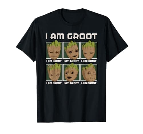 Image of Marvel I Am Groot Guardians of the Galaxy Moods of Groot T-Shirt