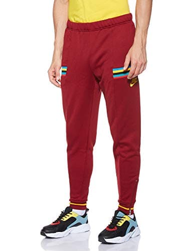 Image of Nike Men M NSW RE-ISSUE FT Pants - Team Red/University Gold/University Red, Medium