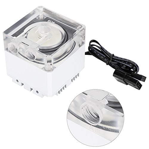 Image of CPU Water Cooling Pump - G1/4 Thread 800L/H 3.5M Head 3000RPM PC Pump for Computer Cooling System (White)