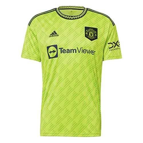 Image of adidas Mens Manchester United FC Third Shirt 2022 2023 Lime Green L