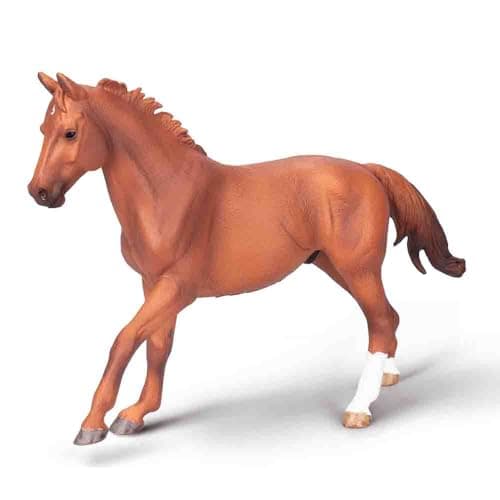 Image of CollectA Phar Lap Figurine - Thoroughbred Stallion Horse with Chestnut Coat, Animal Toys & Figures, Realistic & Hand Painted, Gifts For Toddlers & Kids, Age 3 Years +