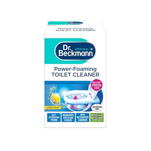 Image of Dr. Beckmann Power-Foaming Toilet Cleaner | For Deep Fresh Cleaning | Activated Carbon | Lemon Fersh | Remove Dirt and Bad Odour | 3 x 100gm Sachets
