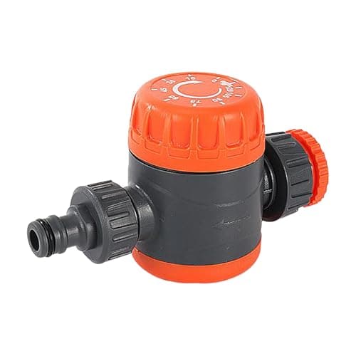 Image of Garden Hose Timer - 6.85 Inch Mechanical Water Timer | 161G ABS Stainless Steel - IP67 Waterproof, Manual Design for Lawns, Ideal for Watering 0-120 Minutes in Gardens and Patios