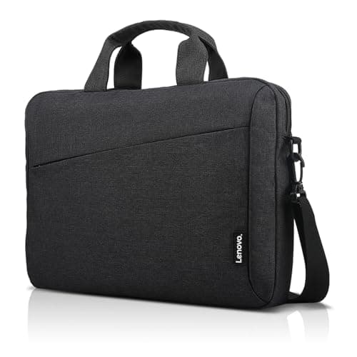 Image of Lenovo Laptop Shoulder Bag T210, 15.6-Inch Laptop or Tablet, Sleek, Durable and Water-Repellent Fabric, Lightweight Toploader, Business Casual or School, GX40Q17229, Black