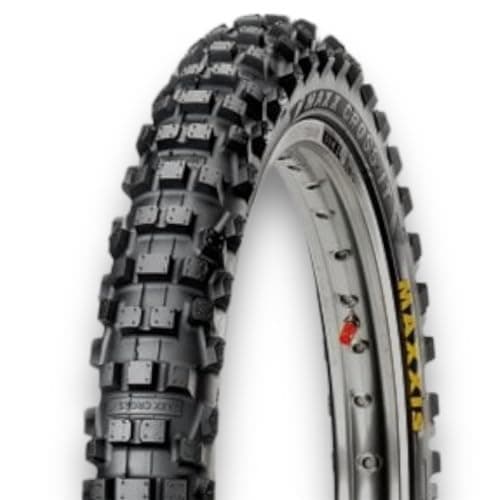 Image of Red Circles 70/100-17 Maxxis Maxcross M7304 40M Pit Bike Tyre – Professional MX Championship Quality, Front Fitment, Fits 17”/14” Setup, Supplied by MAXXIS UK