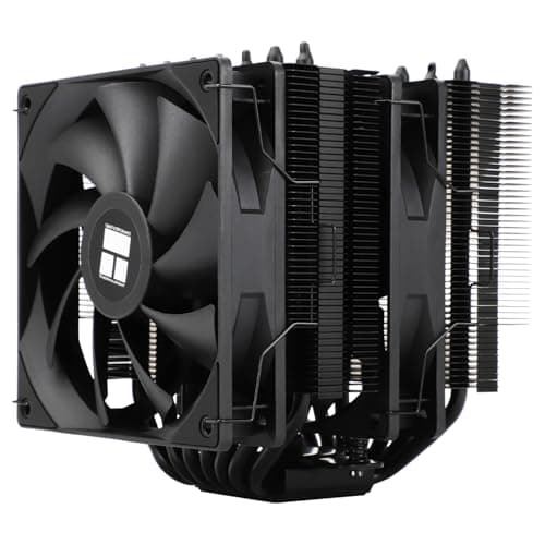 Image of Thermalright Phantom Spirit 120 SE BLACK CPU Cooler,Dual TL-C12B V2 PWM Fans and Double Towers, 7 Heat pipes Heatsink Cooler,for AM4/AM5&Intel LGA1851/1700/115X/1200, Computer CPU Cooling,Black