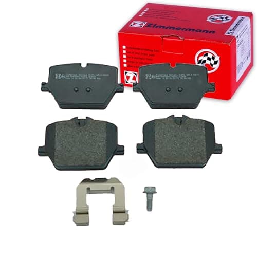 Image of ZIMMERMANN 21474.165.2 Rear Brake Pad Set with Sliding Plate Photo Equivalent to Box Contents Compatible with BMW 3 Touring G21