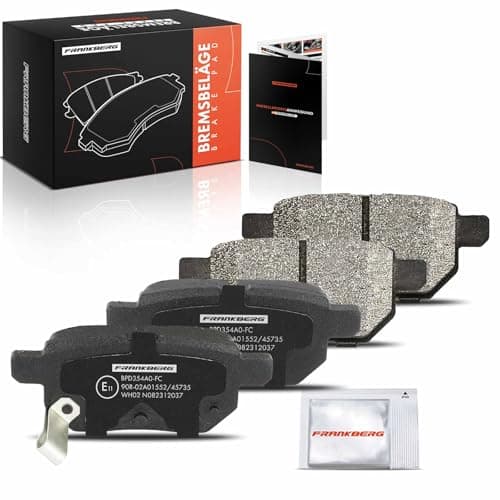 Image of Frankberg Brake Pad Set incl. 4x Pads Rear Compatible with Yaris P9 IQ J1 A.u.r.i.s E15 CT ZWA10 Verso S P12 Cygnet C.o.r.o.l.l.a Replace# 0446676012
