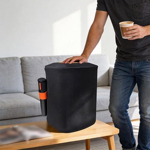 Image of HomeVortex Dust Speaker Cover Protective Case for Bose S1 Pro Plus/S1 Pro Portable Speaker Black Nylon Audio Cover for Outdoor Use