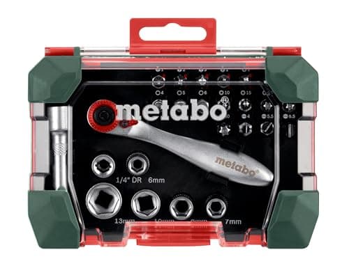 Image of Metabo 626701000 26-Piece Bit and Ratchet Set