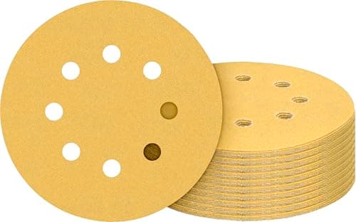 Image of Bosch 50x Expert C470 Sandpaper Set (for Paint on Wood, Hardwood, Ø 125 mm, Grit 10 x 60, 10 x 80, 10 x 120, 10 x 180, 10 x 240, Professional Accessory Random Orbital Sander, Random Orbital Sander)