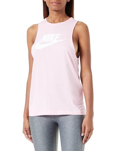 Image of NIKE CW2206-691 W NSW Tank MSCL Futura New Vest Women's Pink Color. Size XS