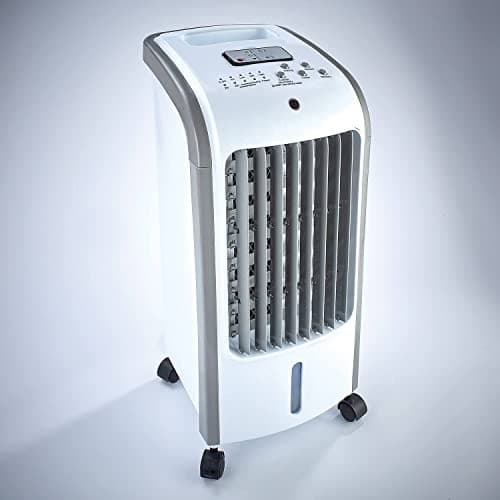 Image of Coopers of Stortford - 4L Air Cooler with Remote Control and Timer - Portable Evaporative Cooling Fan with 3 Speeds, Oscillation and Ice Boxes