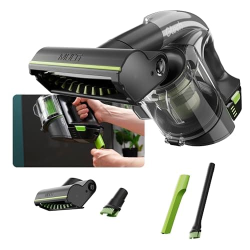 Image of Gtech Multi MK2 | Cordless Handheld Vacuum Cleaner for Cars, Stairs, Home | 22V Li-ion Battery | Powered Brush Bar