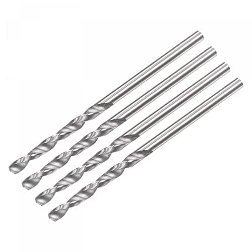 Image of sourcing map Solid Carbide Drill Bits, 2mm C2/K20 Tungsten Carbide Jobber Drill Bits Straight Shank Drilling Tool for Stainless Steel Aluminum Iron Metal Plastic 4pcs