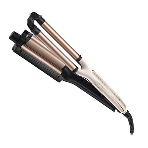 Image of Remington PROluxe 4-in-1 Hair Waver, Creates 4 different Wavy Styles (Adjustable Barrel, OPTIheat Technology Long-Lasting Results, PRO+ 185°C Healthier Styling, 30 Second Heat Up, 150°C-210°C) CI91AW