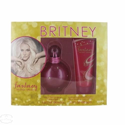 Image of Britney Spears FANTASY GIFT SET 100ml (3.3 Oz) EDP Spray; 200ml (6.8 Oz) Work Your Magic Body Souffle