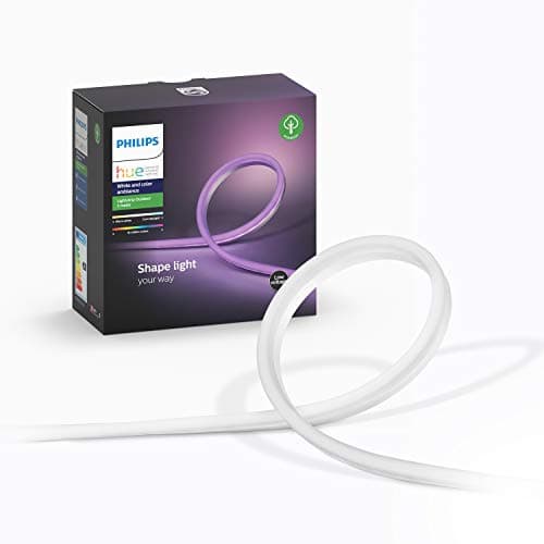 Image of Philips Hue White and Colour Ambience Outdoor Lightstrip 2M, Smart LED Lights, Requires a Hue Bridge (Sold Separately), Smart Lighting works with Alexa, Google Assistant and Apple HomeKit