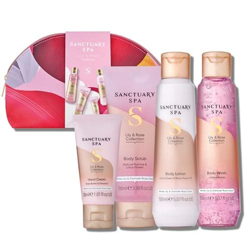 Image of Sanctuary Spa Lily & Rose Collection Gift Set, Vegan, Gift For Women, Gift For Her, Womens Gift Sets