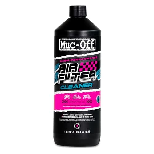 Image of Muc-Off Air Filter Cleaner - Biodegradable Foam Air Filter Cleaner for Motorcycles and Off-Road Bikes - Solvent-Free, Safe on Foam and Glue - 1 Litre