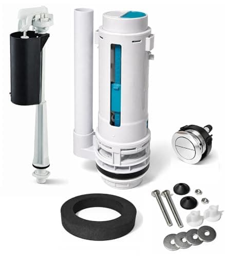 Image of Watermark Dual Flush Valve WMKA20080 AS1172.2 + Ideal Standard SV89567 1/2" Bottom Entry Fill Valve, Toilet Cistern Replacement Kit, Dual Flush, UK Compatible