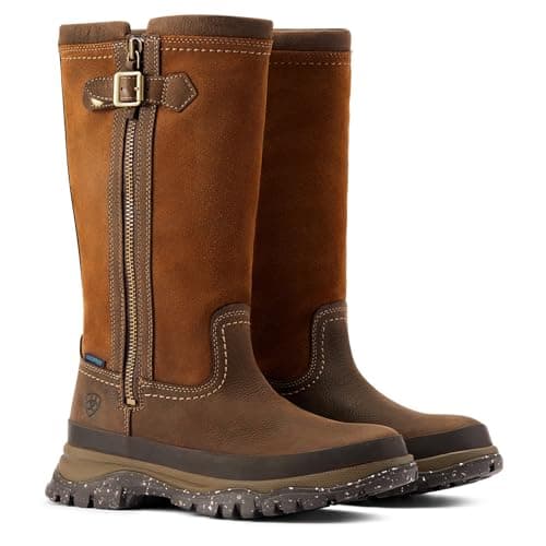 Image of ARIAT Women's Moresby Waterproof Country Boots With Full Side Zip 10044593, Java, 5.5